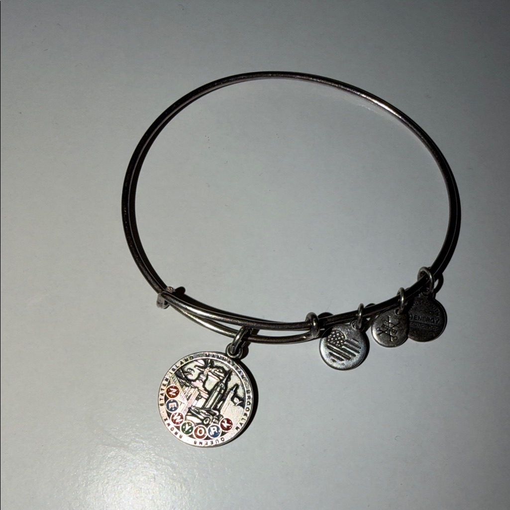Alex And Ani Silver Charm Bracelet 30$